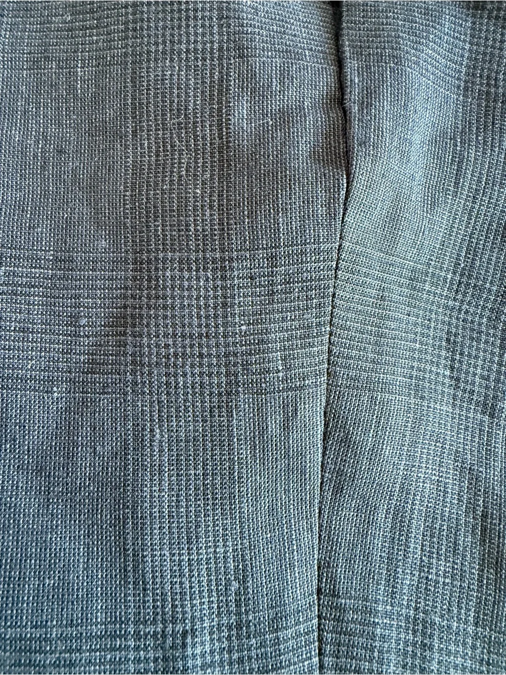 Charles Tyrwhitt Pure Linen Check Pants Blue 32w/32L NWT
